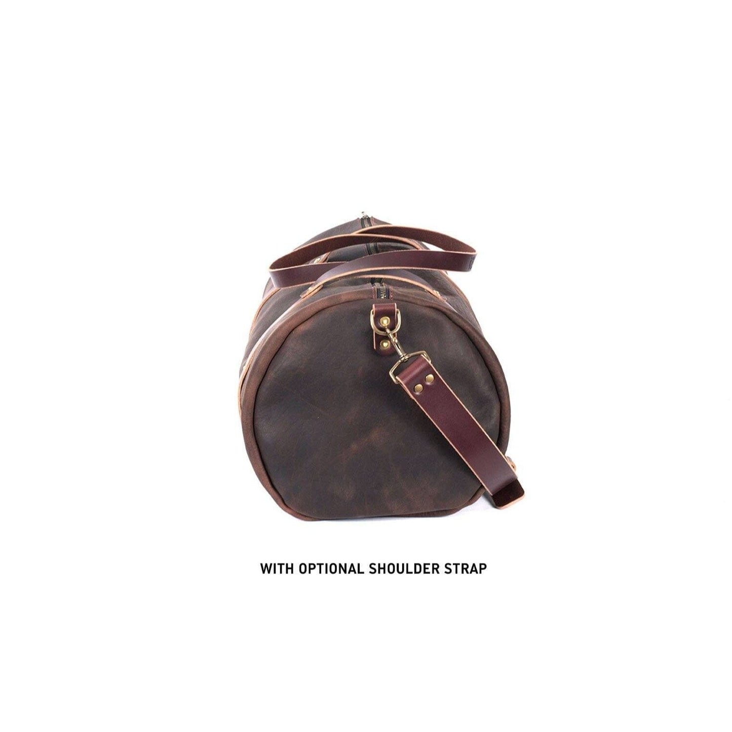 WILLIAM LEATHER WEEKENDER DUFFLE BAG