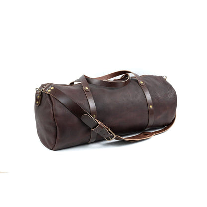 Go Forth Goods William Leather Duffle Bag Mocha
