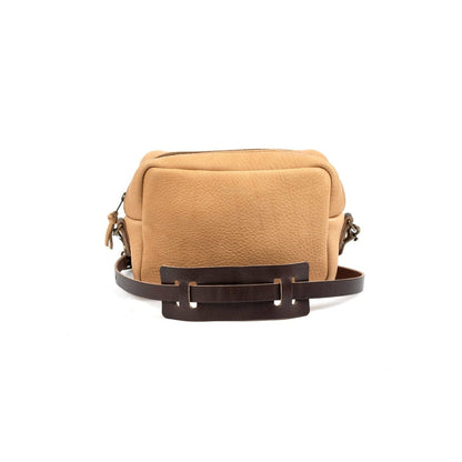 SARAH LEATHER CROSSBODY - TAN