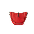CELESTE LEATHER HOBO BAG - MEDIUM - CRIMSON
