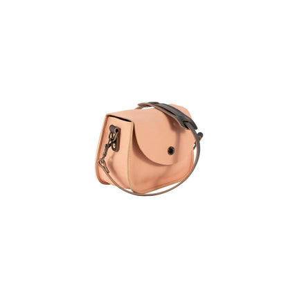 VIVIAN SATCHEL LEATHER CROSSBODY - PEACH FUZZ