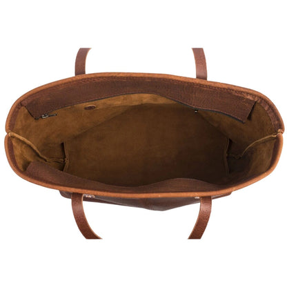 AVERY LEATHER TOTE BAG - MEDIUM - WITH ZIPPER - IN STOCK