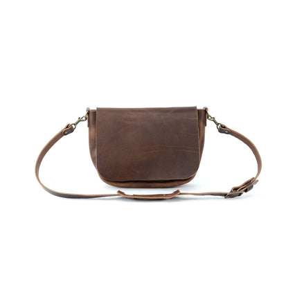 KINDLE LEATHER SATCHEL - RUSTIC PECAN