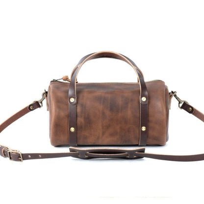 JANE LEATHER CROSSBODY - RUSTIC PECAN