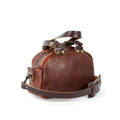 HOFFMAN LEATHER CROSSBODY BAG - MINI - WHISKY BISON