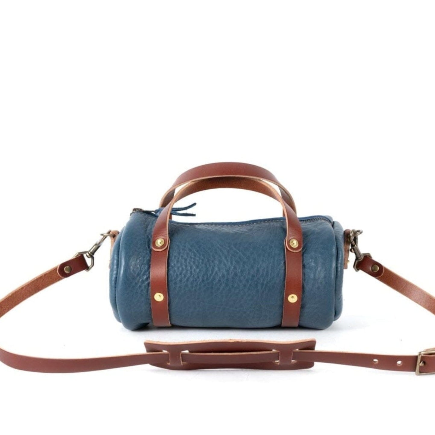 JANE LEATHER CROSSBODY - SMALL - SMOKEY BLUE