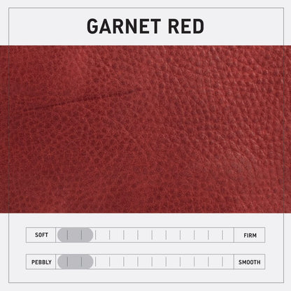 KINDLE LEATHER SATCHEL - GARNET RED
