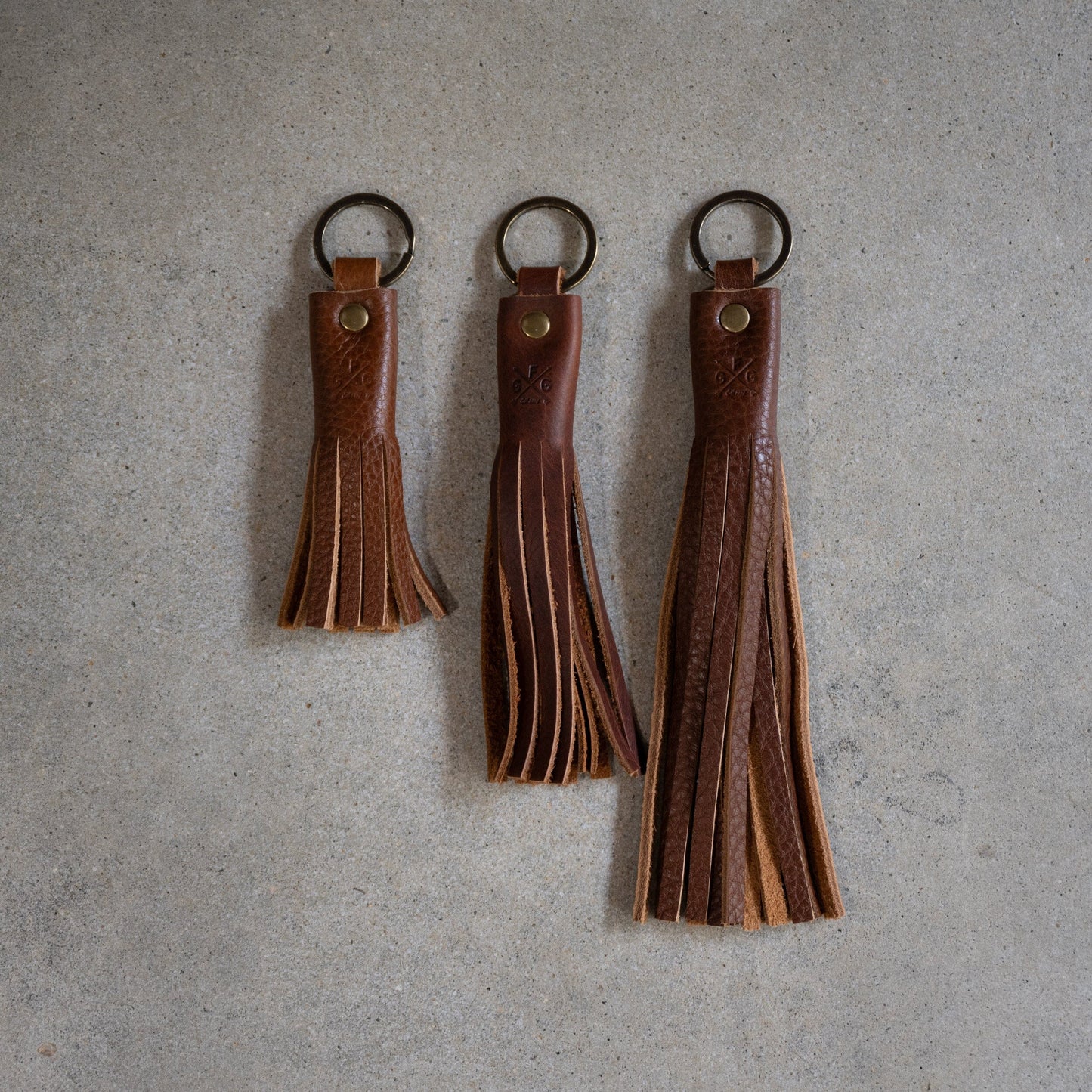 LEATHER TASSEL KEY CHAIN - LONG