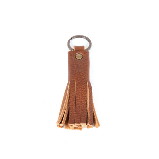 LEATHER TASSEL KEY CHAIN - SMALL
