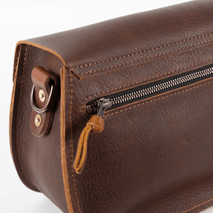 VIVIAN SATCHEL LEATHER CROSSBODY - TAN