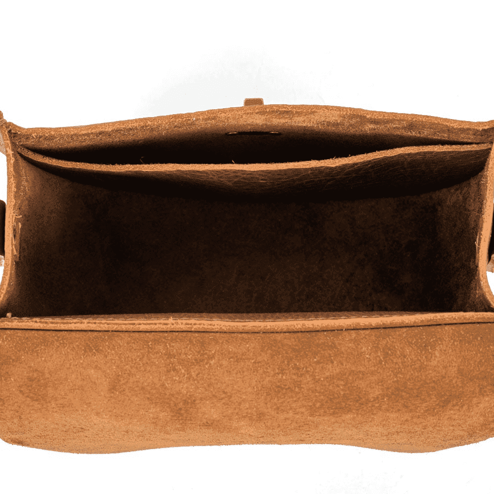 VIVIAN SATCHEL LEATHER CROSSBODY - WHISKY BISON