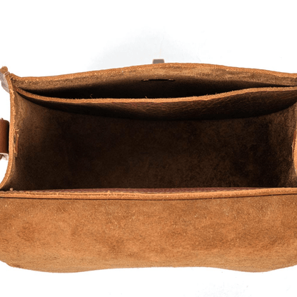 VIVIAN SATCHEL LEATHER CROSSBODY DELUXE - TOBACCO