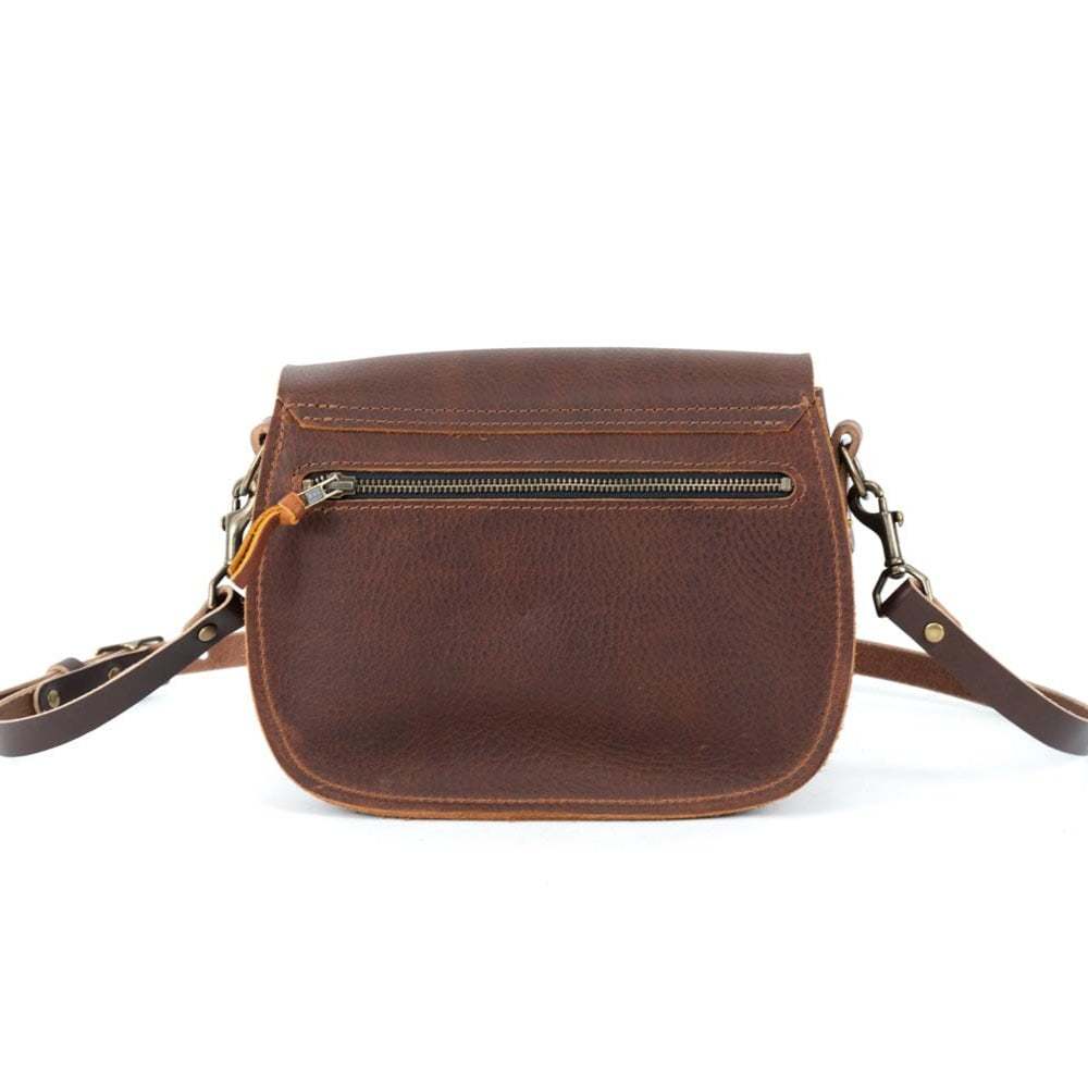 VIVIAN SATCHEL LEATHER CROSSBODY DELUXE - VIOLET