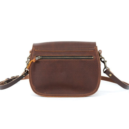 VIVIAN SATCHEL LEATHER CROSSBODY DELUXE - GOLDEN SUN