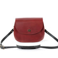 VIVIAN SATCHEL LEATHER CROSSBODY - OXBLOOD