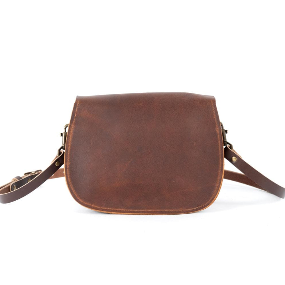 VIVIAN SATCHEL LEATHER CROSSBODY - GOLDEN SUN