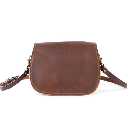 VIVIAN SATCHEL LEATHER CROSSBODY - OLIVE