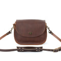 VIVIAN SATCHEL LEATHER CROSSBODY - SADDLE