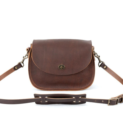 VIVIAN SATCHEL LEATHER CROSSBODY - GOLDEN SUN
