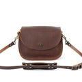 VIVIAN SATCHEL LEATHER CROSSBODY DELUXE - SADDLE