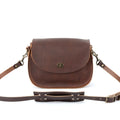 VIVIAN SATCHEL LEATHER CROSSBODY - GRAPE BISON