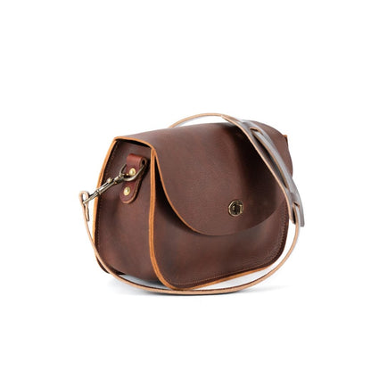 VIVIAN SATCHEL LEATHER CROSSBODY - OLIVE