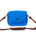 VIVIAN SATCHEL LEATHER CROSSBODY DELUXE - OCEAN BLUE