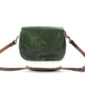 VIVIAN SATCHEL LEATHER CROSSBODY DELUXE - JADE BISON