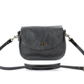 VIVIAN SATCHEL LEATHER CROSSBODY - RAVEN
