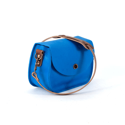 VIVIAN SATCHEL LEATHER CROSSBODY - OCEAN BLUE