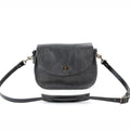 VIVIAN SATCHEL LEATHER CROSSBODY - SMALL - RAVEN