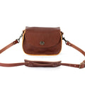 VIVIAN SATCHEL LEATHER CROSSBODY - SMALL - GARNET RED