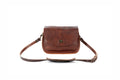 VIVIAN SATCHEL LEATHER CROSSBODY - SMALL - WHISKY BISON