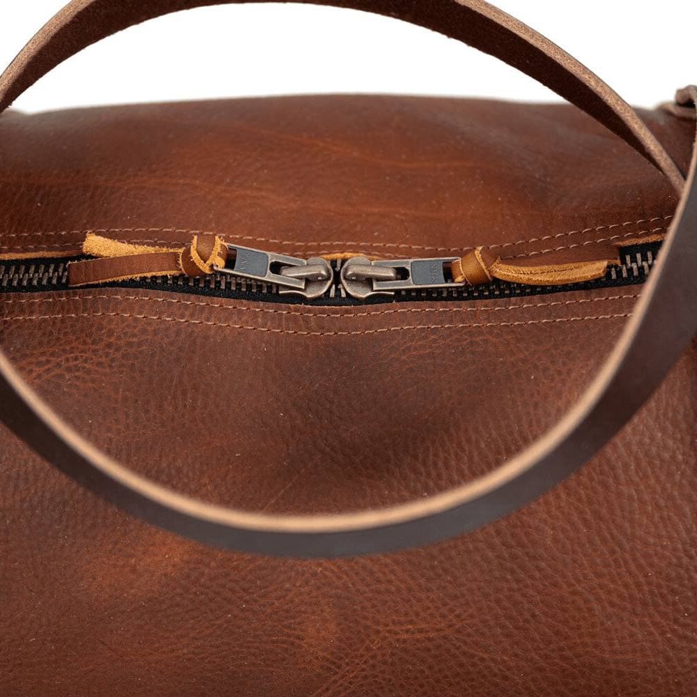 WILLIAM LEATHER ZIPPERED DUFFLE BAG | MADE IN USA WILLIAM LEATHER ZIPPERED DUFFLE BAG | MADE IN USA