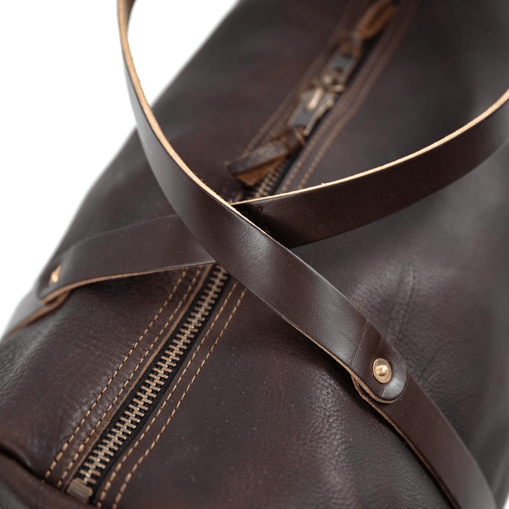 WILLIAM LEATHER WEEKENDER DUFFLE BAG