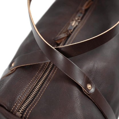 WILLIAM LEATHER WEEKENDER DUFFLE BAG