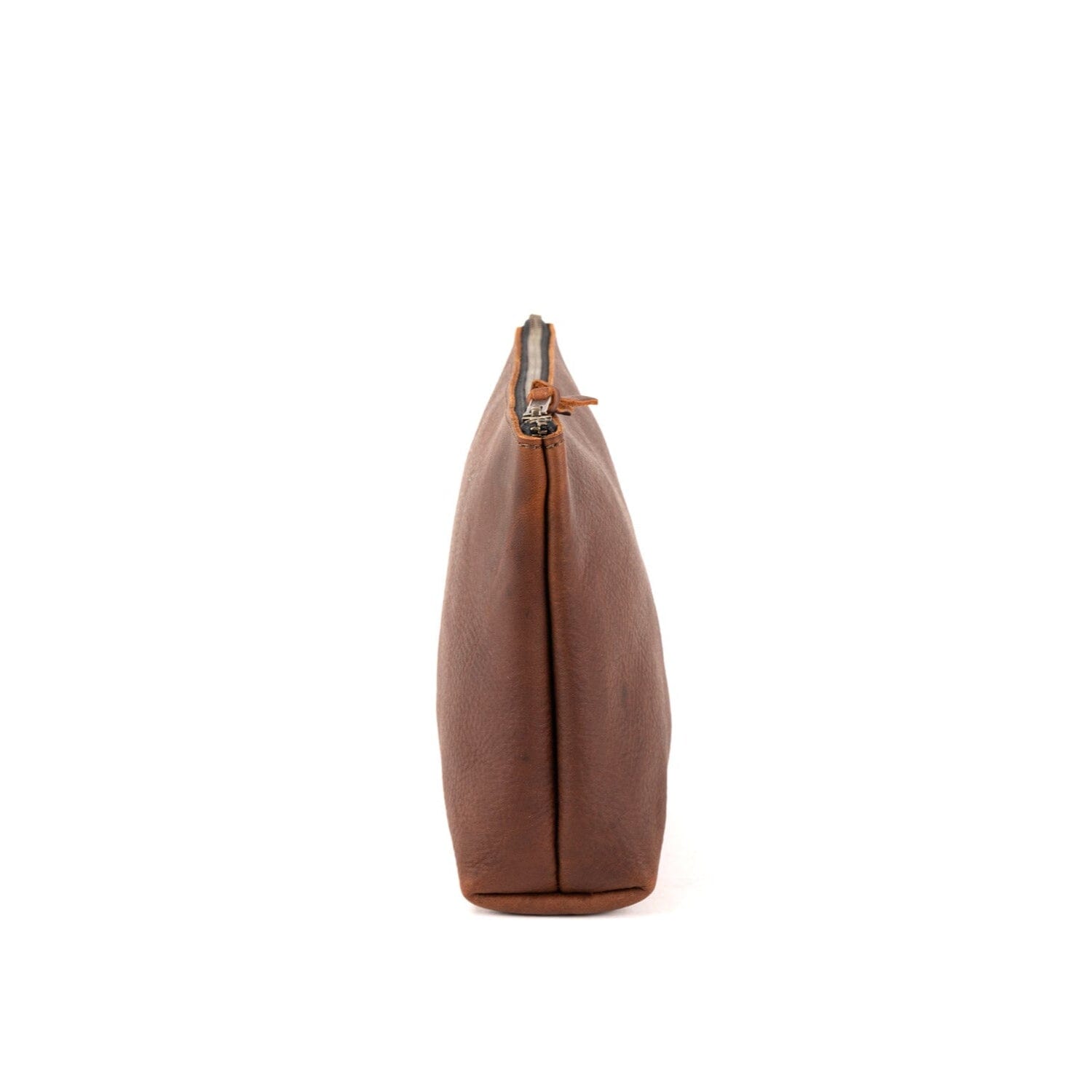 LEATHER ZIPPERED POUCH WITH GUSSET - XL – Go Forth Goods ®