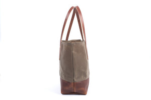 AVERY WAXED CANVAS TOTE BAG - LARGE