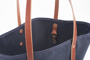 AVERY WAXED CANVAS TOTE BAG - LARGE