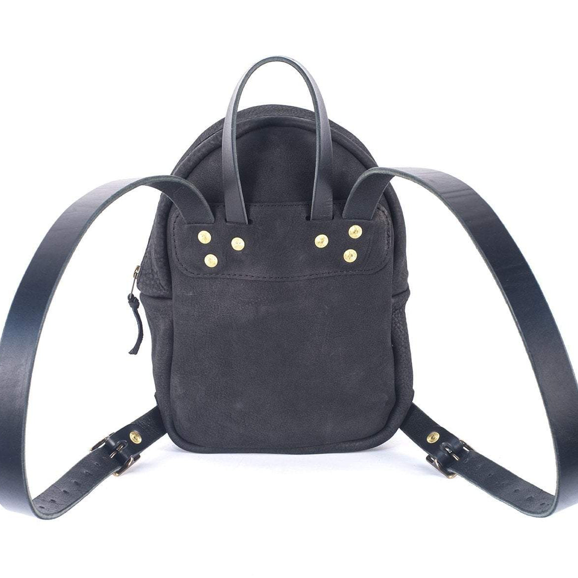 CLASSIC ZIPPERED SMALL LEATHER BACKPACK PURSE - IN STOCK