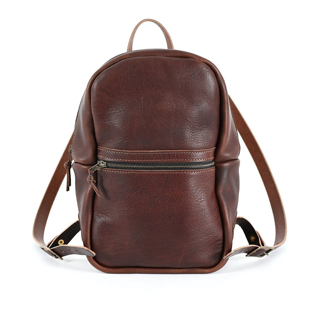 CLASSIC ZIPPERED LEATHER BACKPACK - MEDIUM - IN STOCK