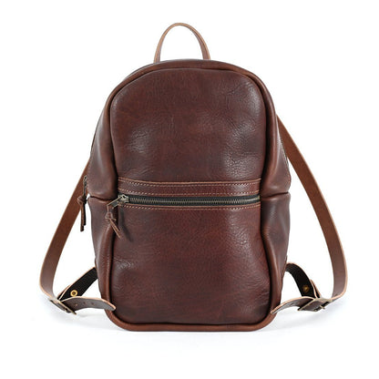 CLASSIC ZIPPERED LEATHER BACKPACK - MEDIUM - IN STOCK