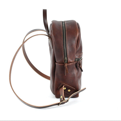 CLASSIC ZIPPERED LEATHER BACKPACK - MEDIUM - IN STOCK
