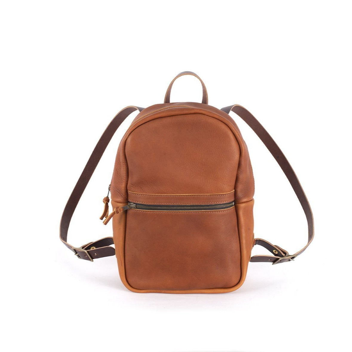 CLASSIC ZIPPERED LEATHER BACKPACK - MEDIUM - IN STOCK