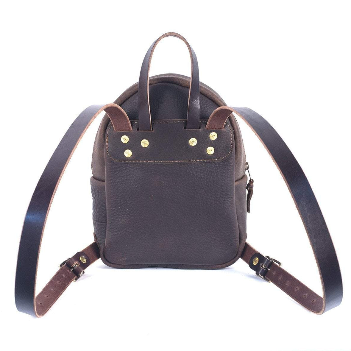 CLASSIC ZIPPERED SMALL LEATHER BACKPACK PURSE - IN STOCK