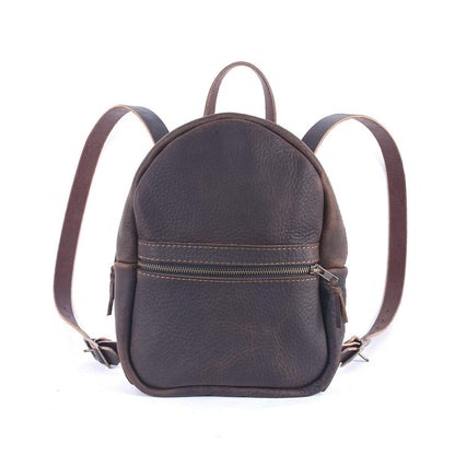 CLASSIC ZIPPERED SMALL LEATHER BACKPACK PURSE - IN STOCK