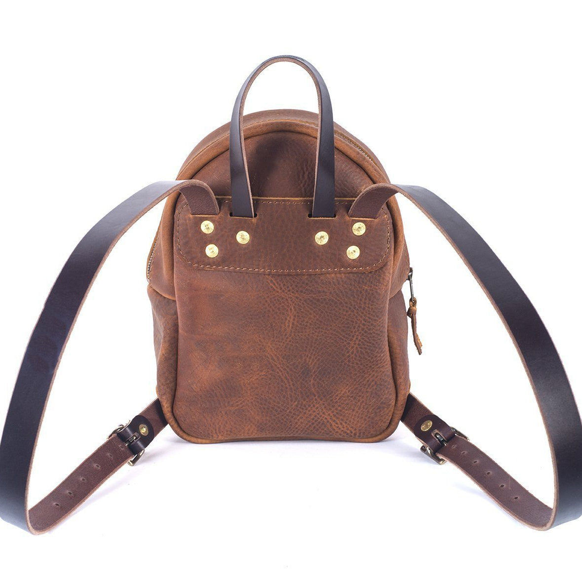 CLASSIC ZIPPERED SMALL LEATHER BACKPACK PURSE - IN STOCK