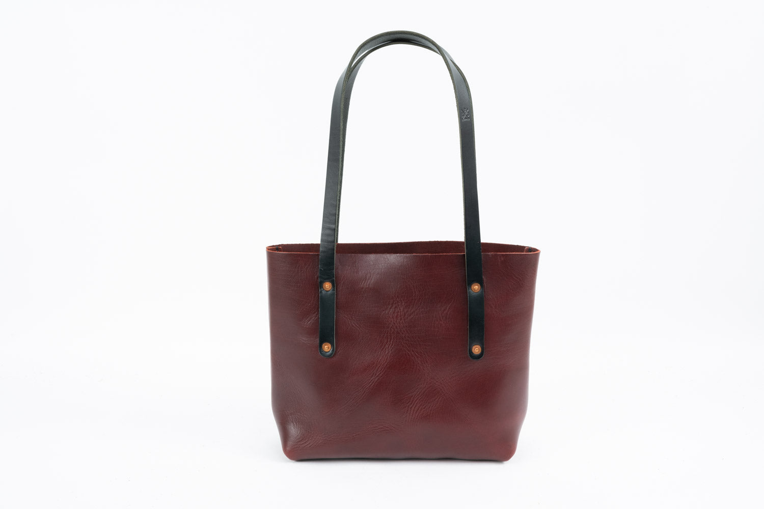AVERY LEATHER TOTE BAG - SMALL OXBLOOD (RTS)