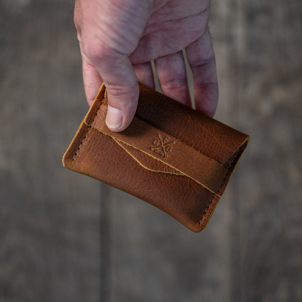 TUCK LEATHER CARD WALLET