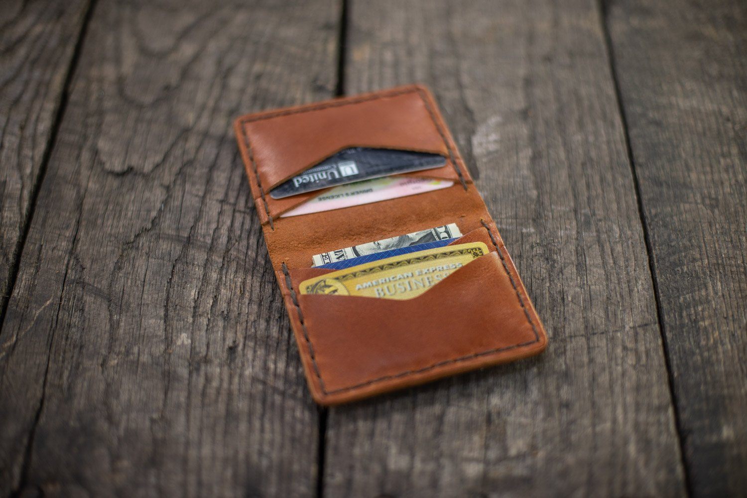 Go Forth Goods Slim Leather Card Wallet